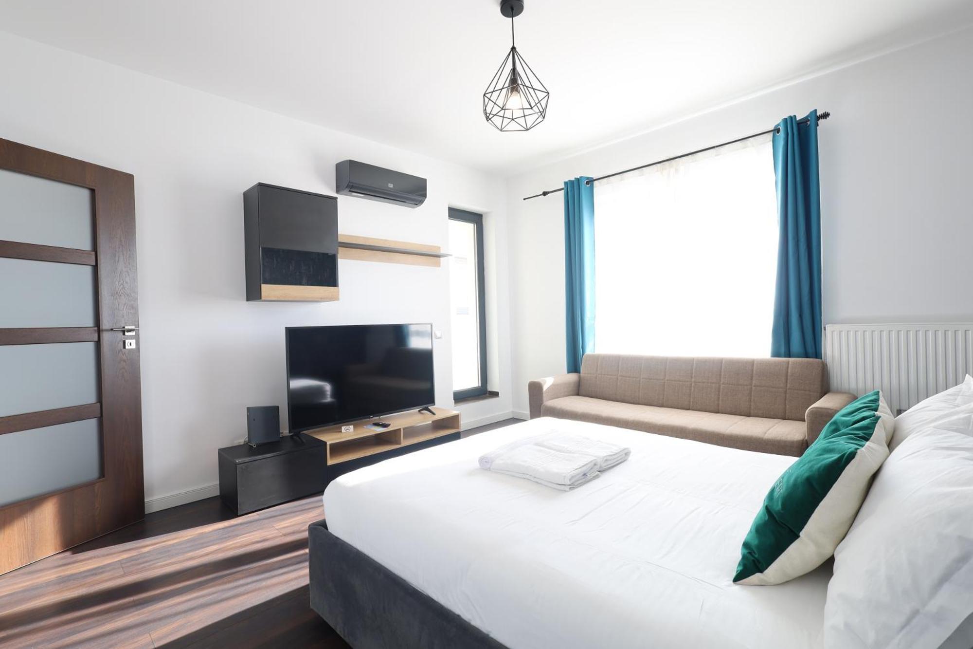 Ferienwohnung Smart Concept Living Plaza Bukarest Zimmer foto